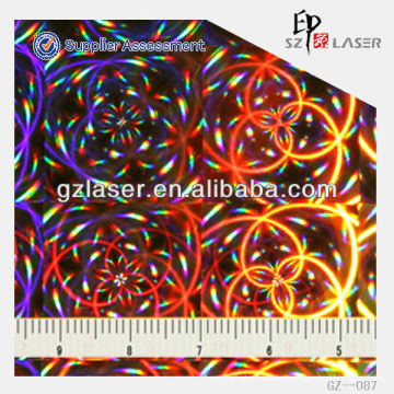 GZ-087,holographic sheet for laser sticker cutting printing machine